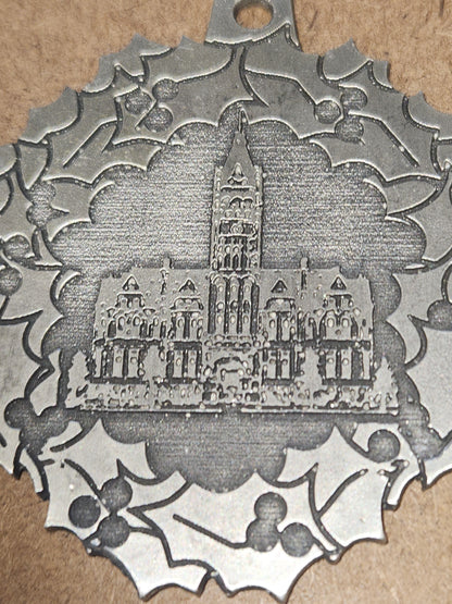 Pewter Ornamanet Fillmore County Courthouse Fillmore County Nebraska First in a Series of Nine #426/500 Dated 1995