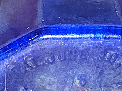 Vintage Medicine Bottle Squibb and Sons Cobalt Blue Glass. Pat. June 30, 1925 vb9