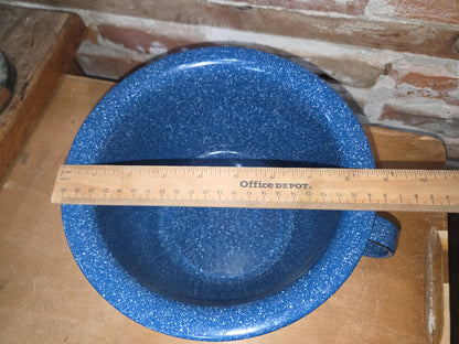 Blue-Speckled Enamelware Chamber Pot NOT VINTAGE ew453
