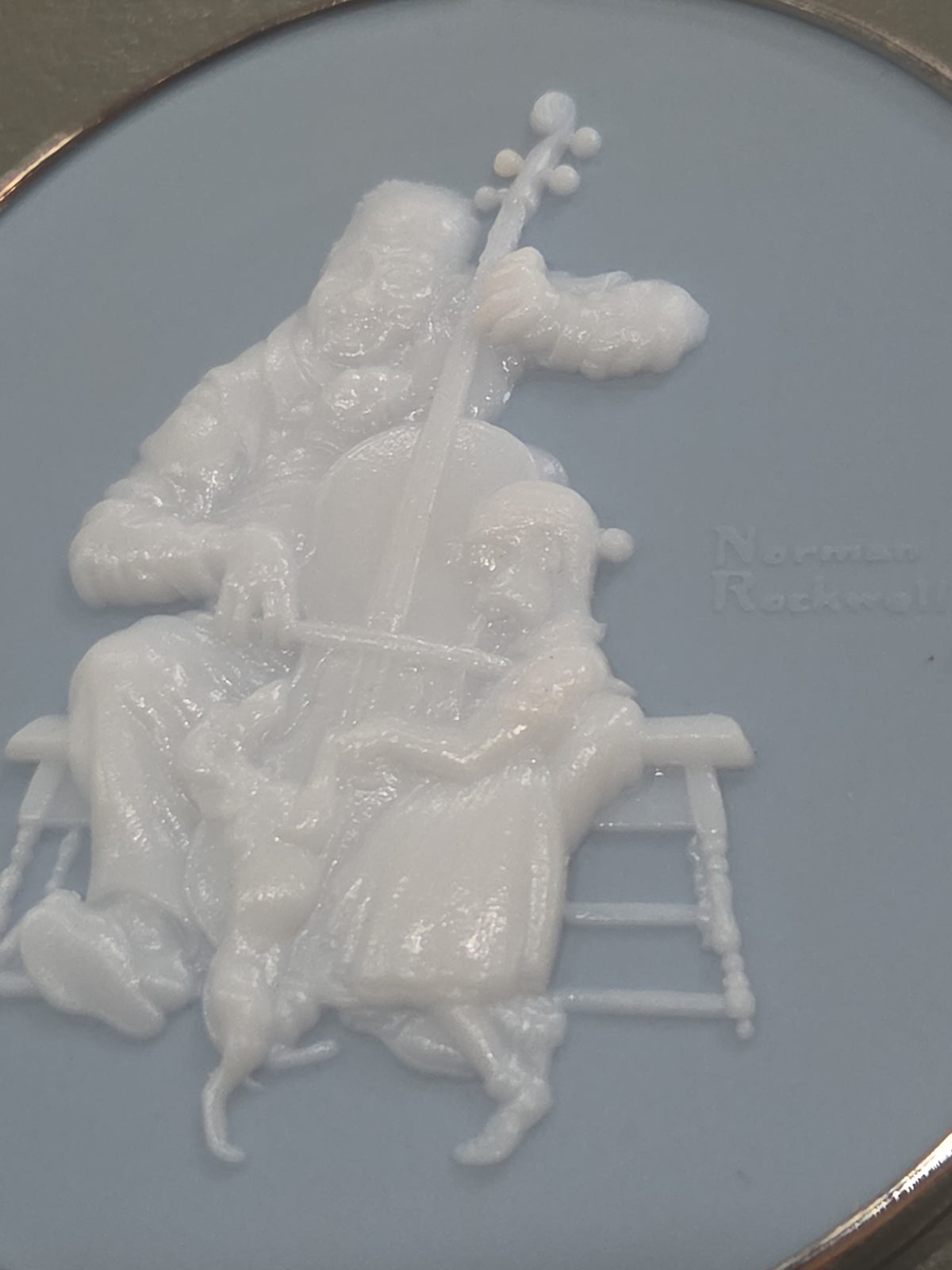 Vintage Hallmark Keepsake Norman Rockwell Cameo Ornament 8th in Series 1987