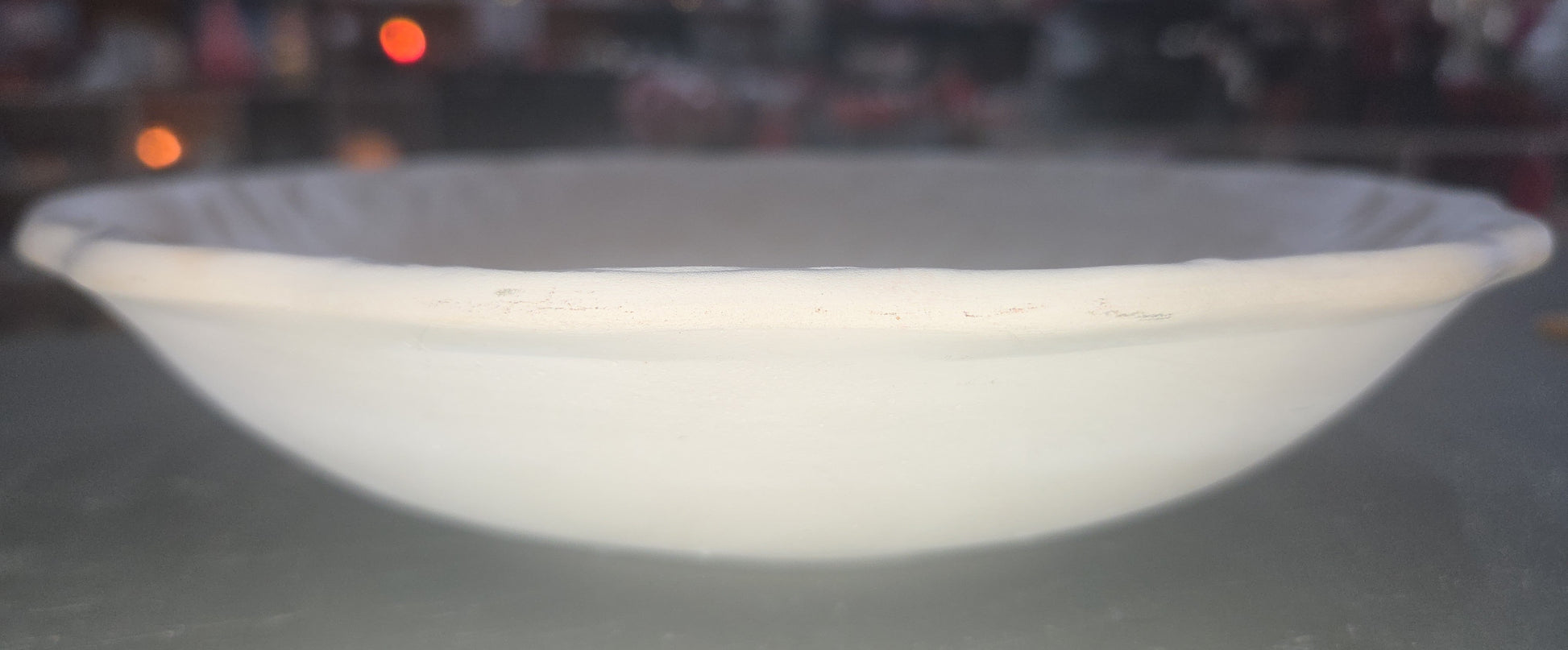 Unpainted Ceramic Serving Bowl Ready to Paint Deer in Forest 9"