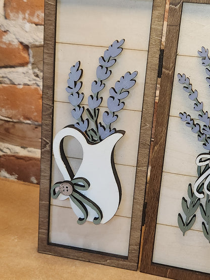 Trio Frame Decor Lavender Spring 10 1/2" tt99