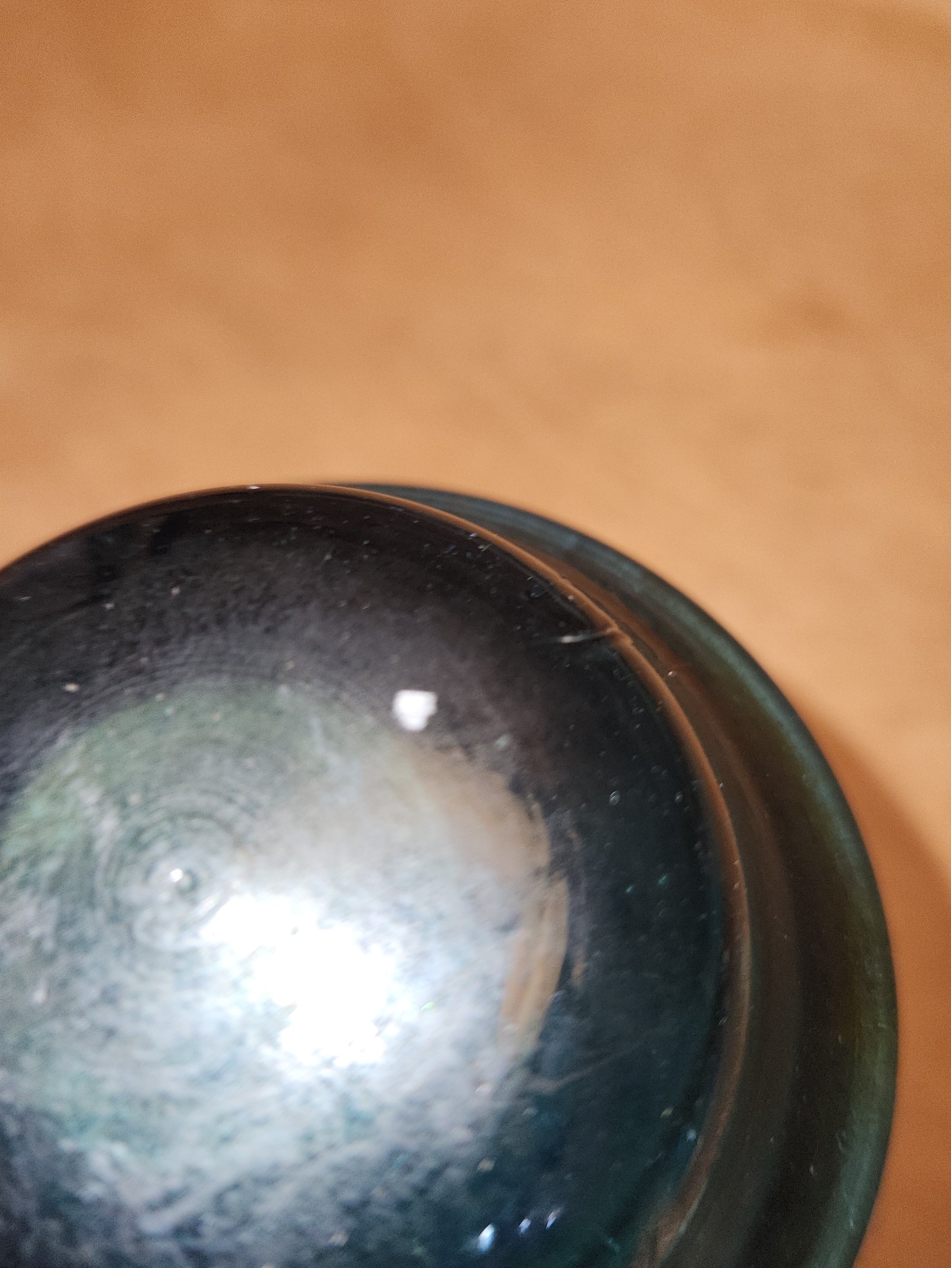 Vintage Hemingray # 42 teal green insulator Darker AS IS h642d