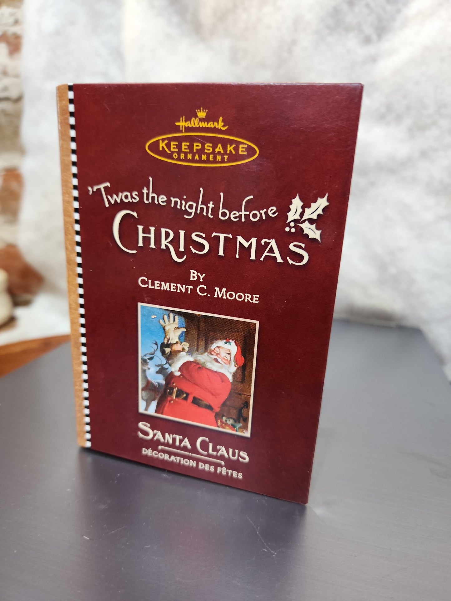Vintage Hallmark Keepsake Ornament Twas the Night Before Christmas Clement C. Moore 2001 ho801