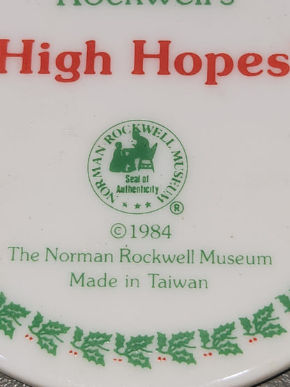 Norman Rockwell Christmas Ornament “High Hopes” 1984 The Norman Rockwell Museum