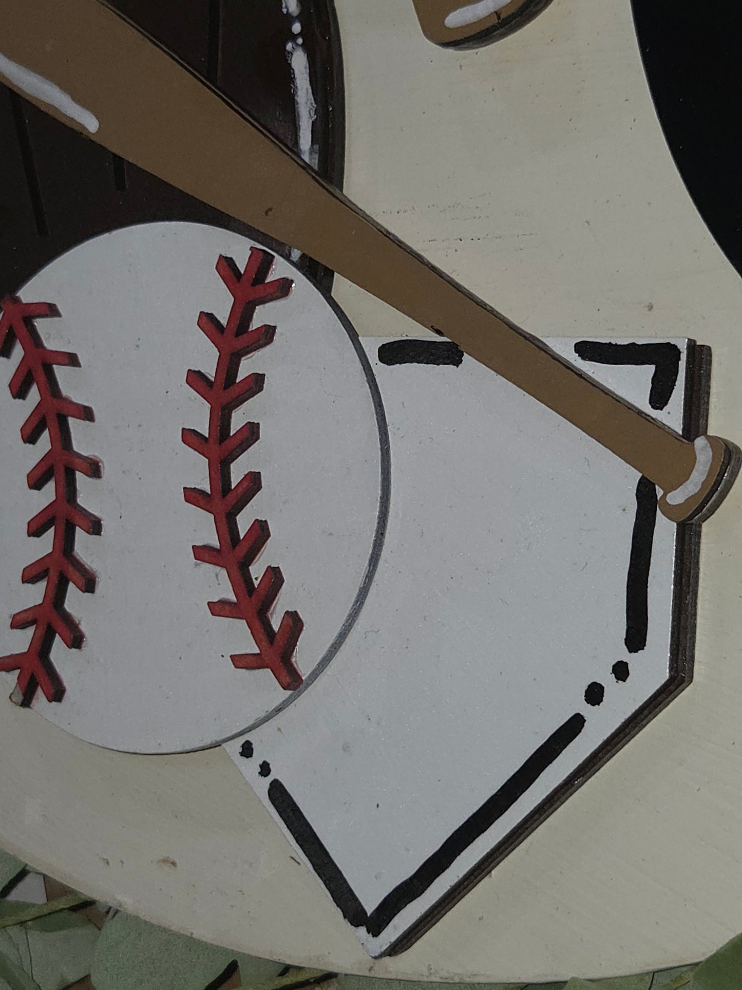 Baseball Summer Insert for Interchangeable Pot Spilling Door Sign *Sign Sold Seperately*
