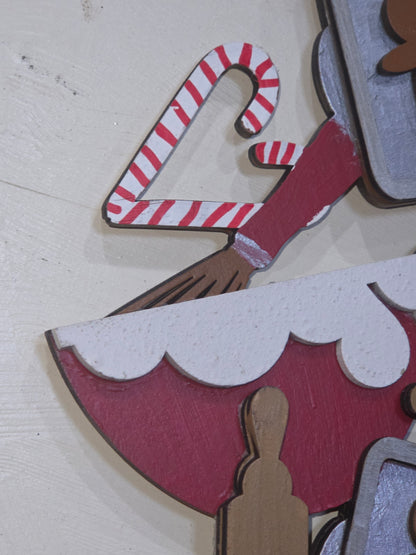Making Gingerbread Men and Candy Canes Insert for Interchangeable Pot Spilling Door Sign *Sign Sold Seperately* pi11