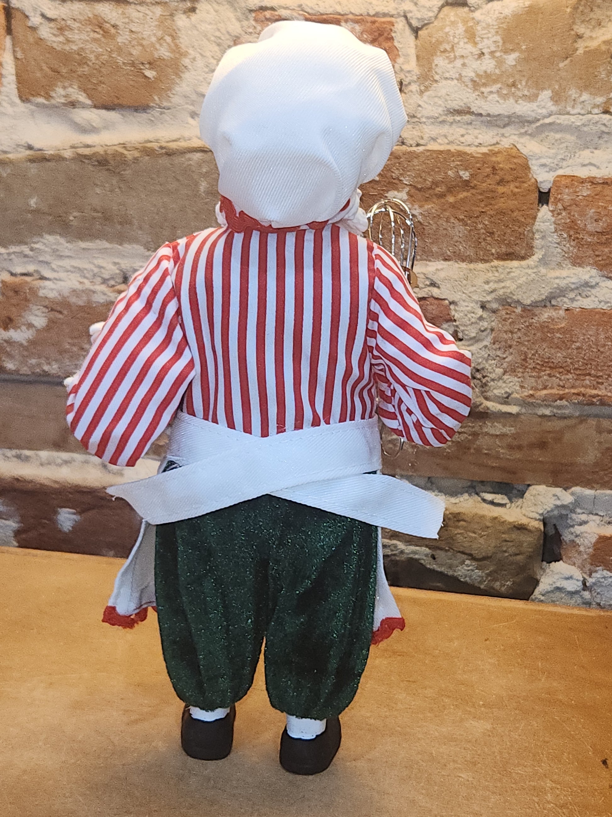 Ashland Christmas Collectible Baker Santa Figurine Gingerbread House Whisk candy Cane