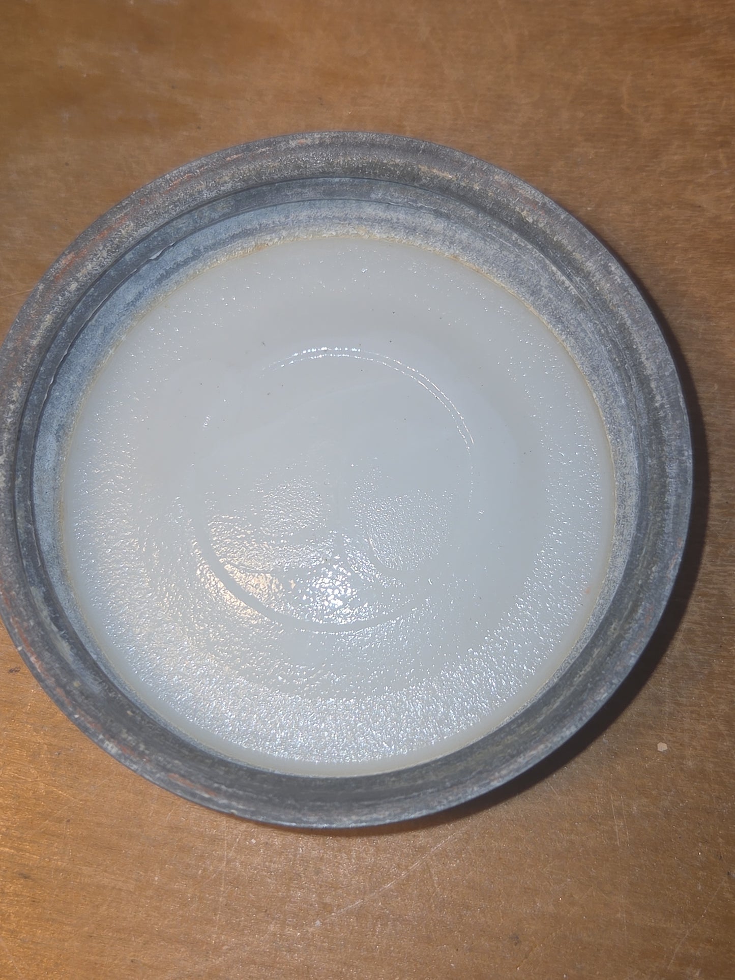Vintage Mason's Jar Patent Nov 30th 1858 Aqua Glass Zinc Lid jar99