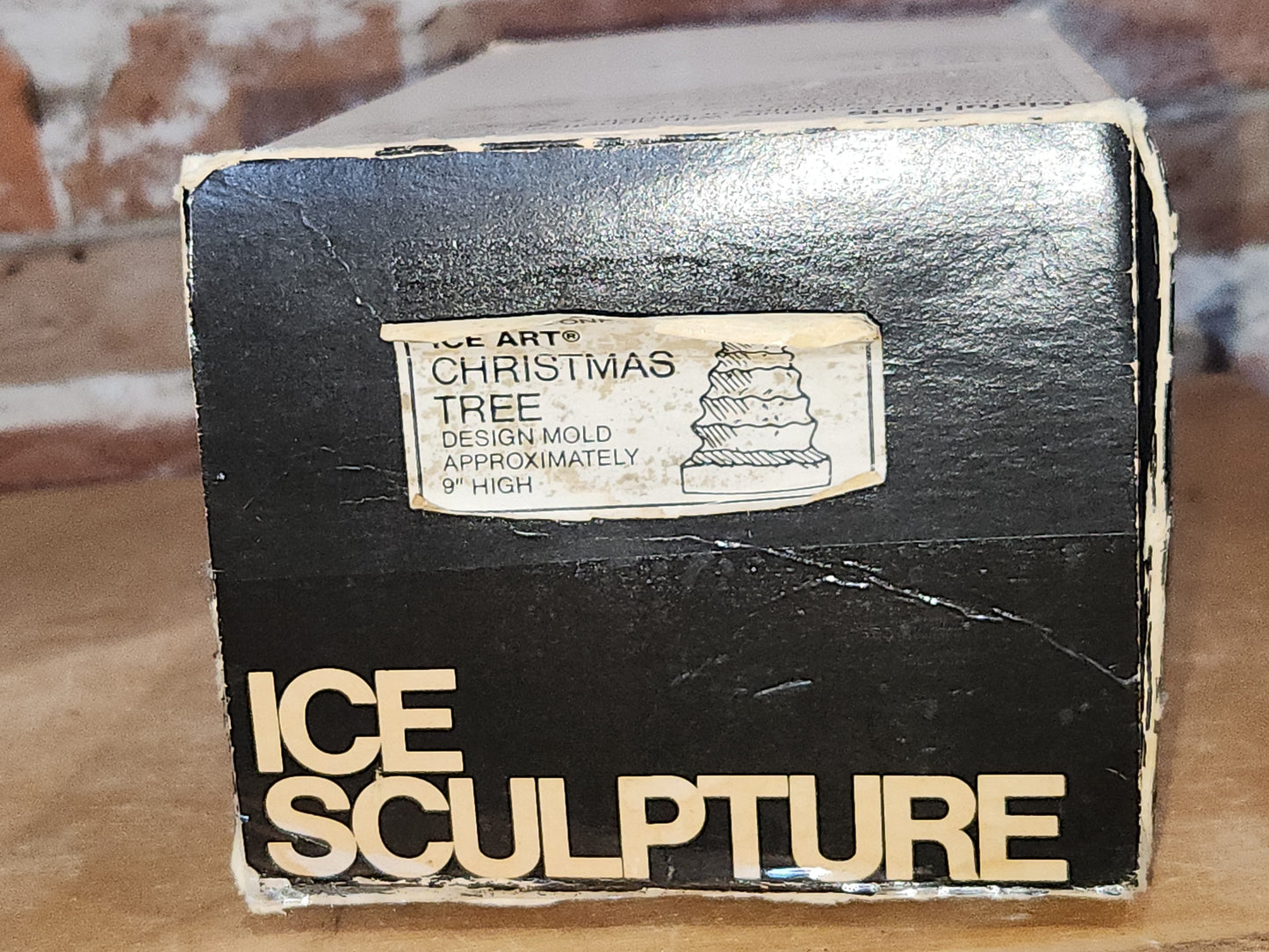 Vintage Christmas Tree Ice Sculpture Mold Blue Silicone 9" Tall im2