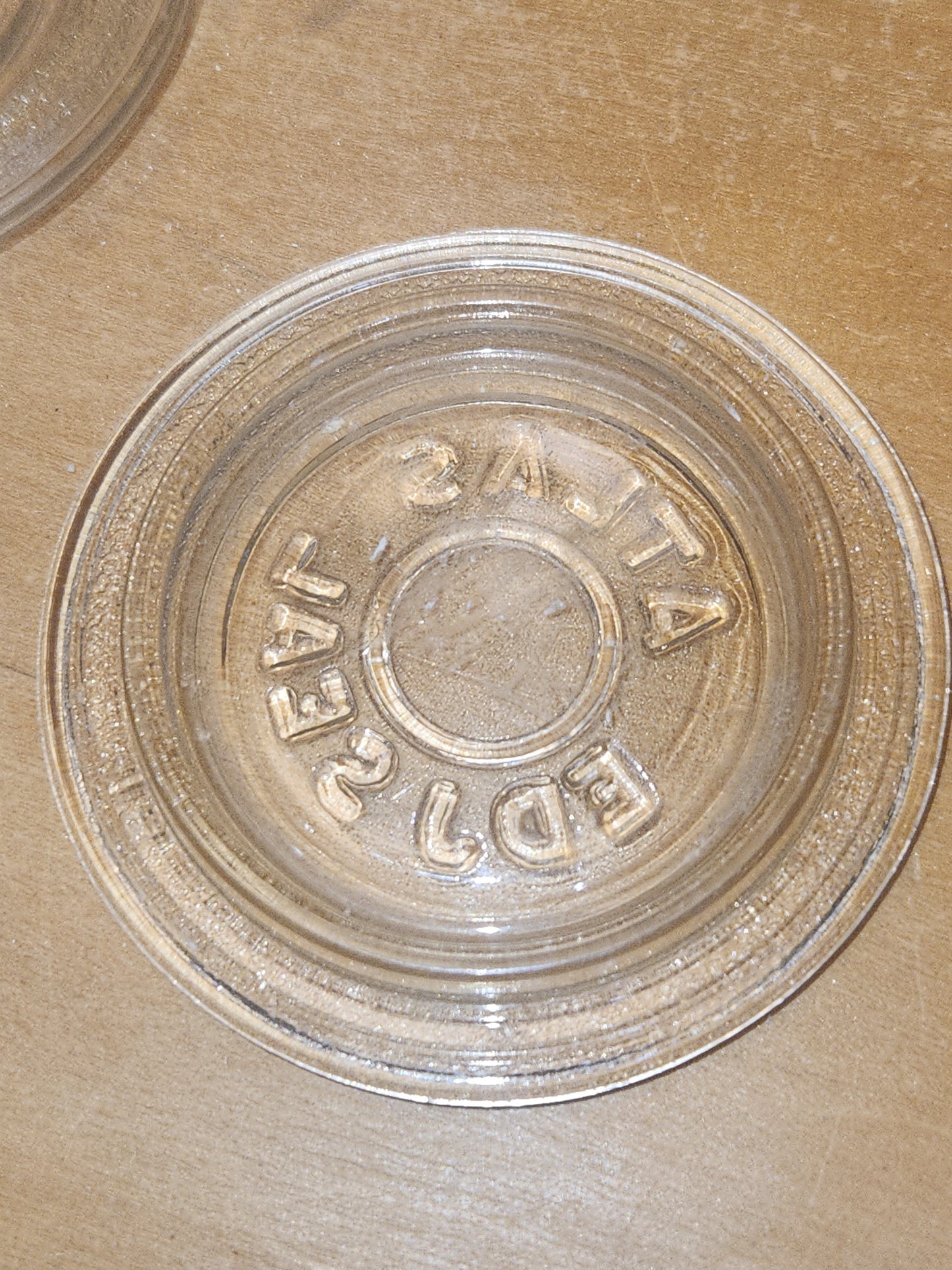Vintage Atlas EDJ Glass Top Insert for Canning with Regular Size Metal Ring and Glass Jar Lot of 5 gl06