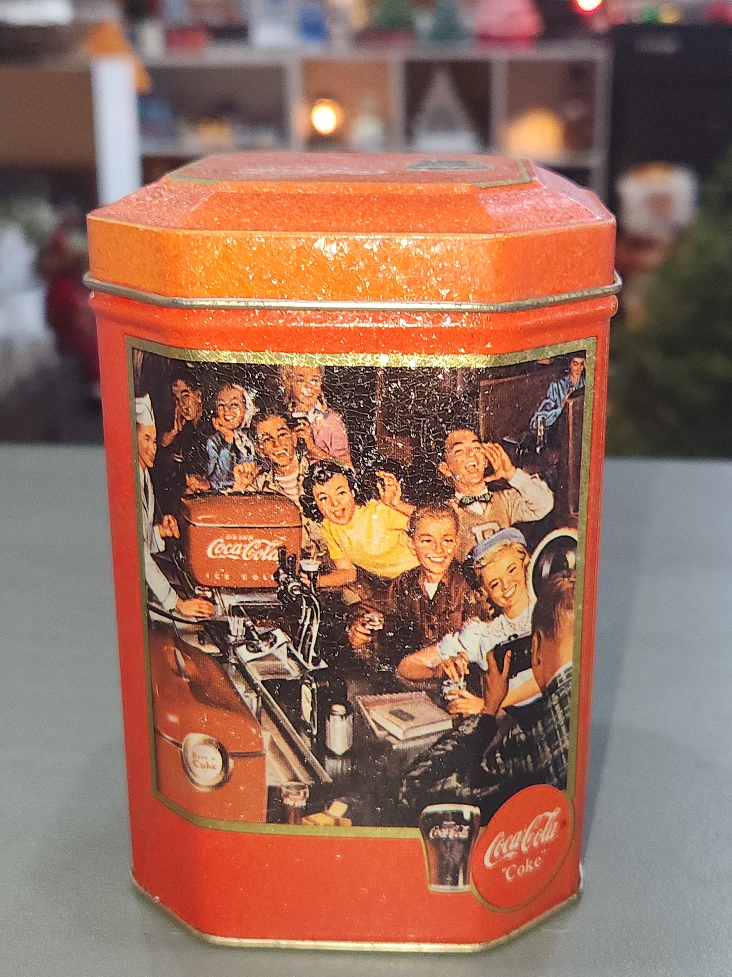 Vintage Tin Coca Cola Red Tin Maltshop Coke cct53