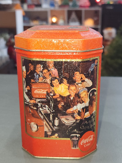 Vintage Tin Coca Cola Red Tin Maltshop Coke cct53