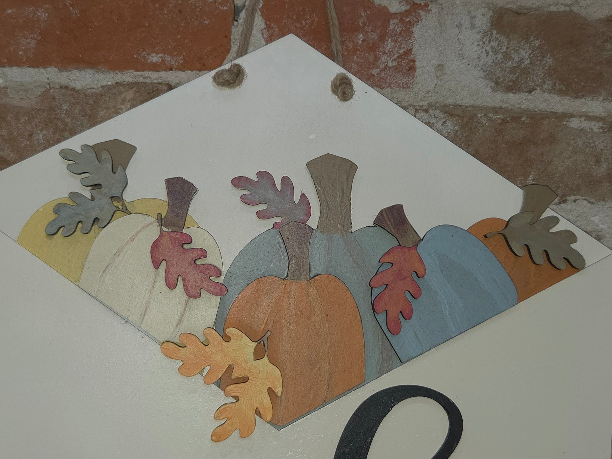 Fall Pumpkin Leaves Insert for Envelope Door Sign *sign sold seperately* EI9
