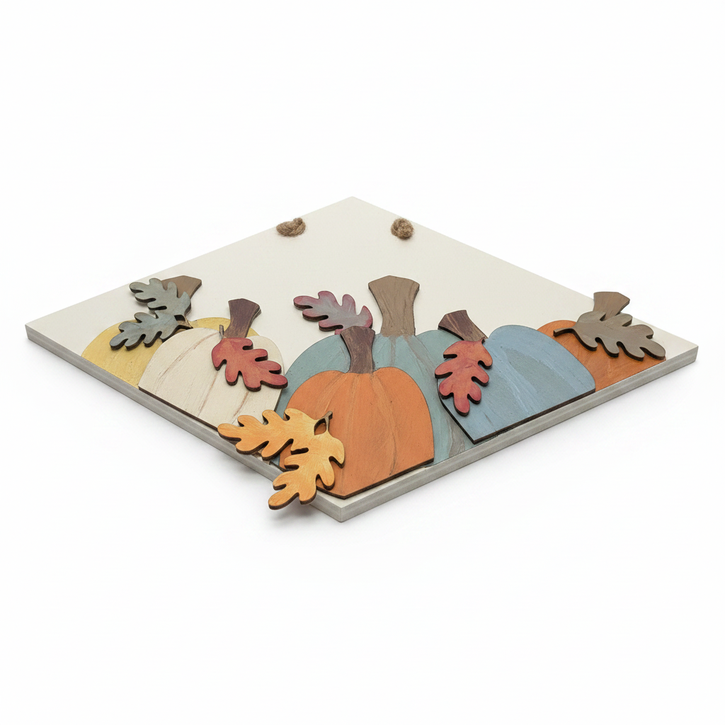 Fall Pumpkin Leaves Insert for Envelope Door Sign *sign sold seperately* EI9