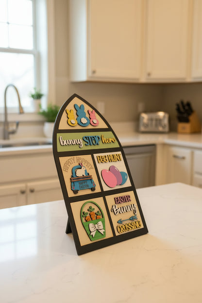 Easter Spring April Insert Kit for Interchangeable Frame Can Fit Arch, Rectangle, or Square Frame FRAMES SOLD SEPARATELY if22
