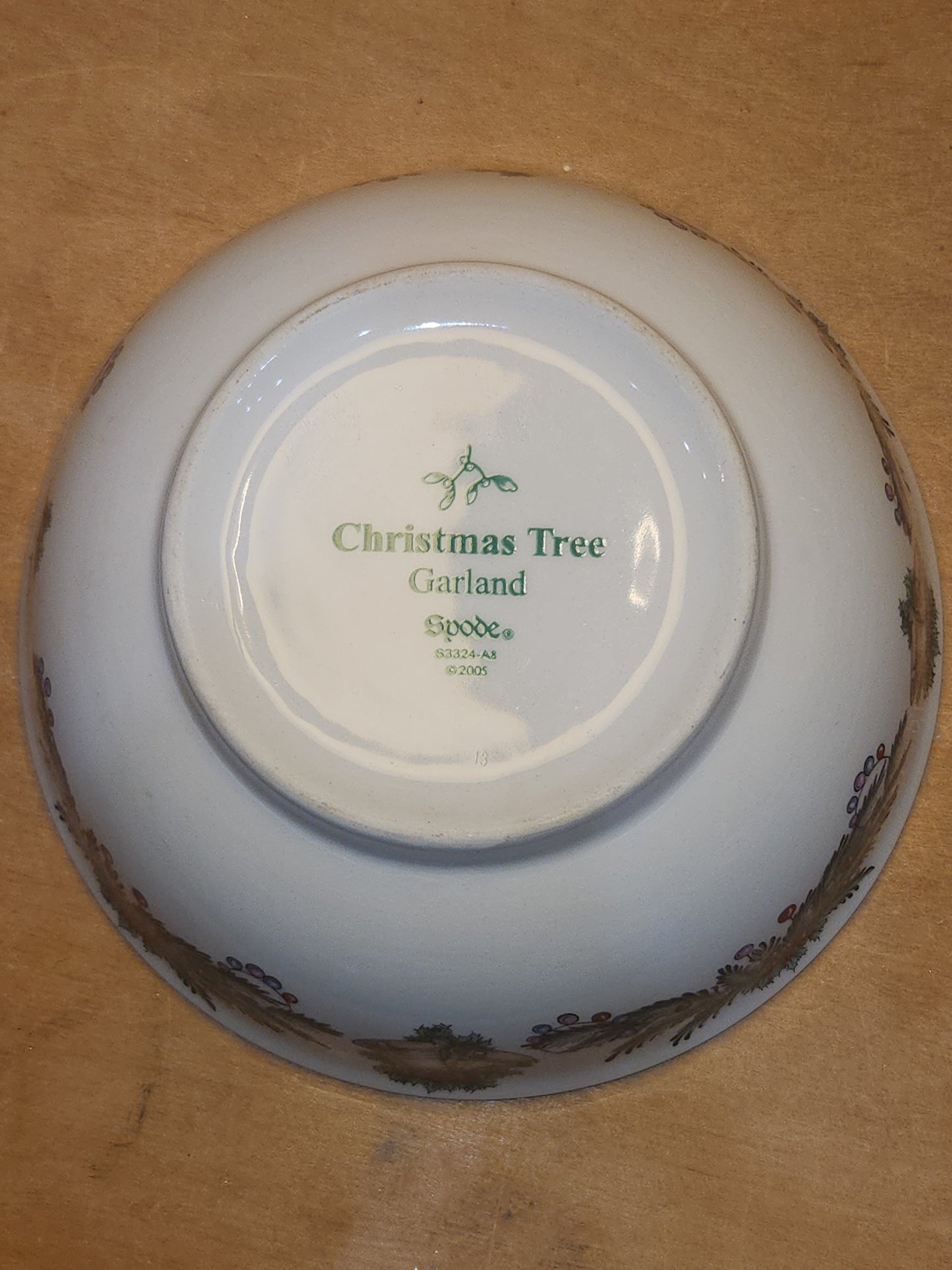 Spode 7" Small Bowl Christmas Tree Garland Pattern 2005 Made in China sp02