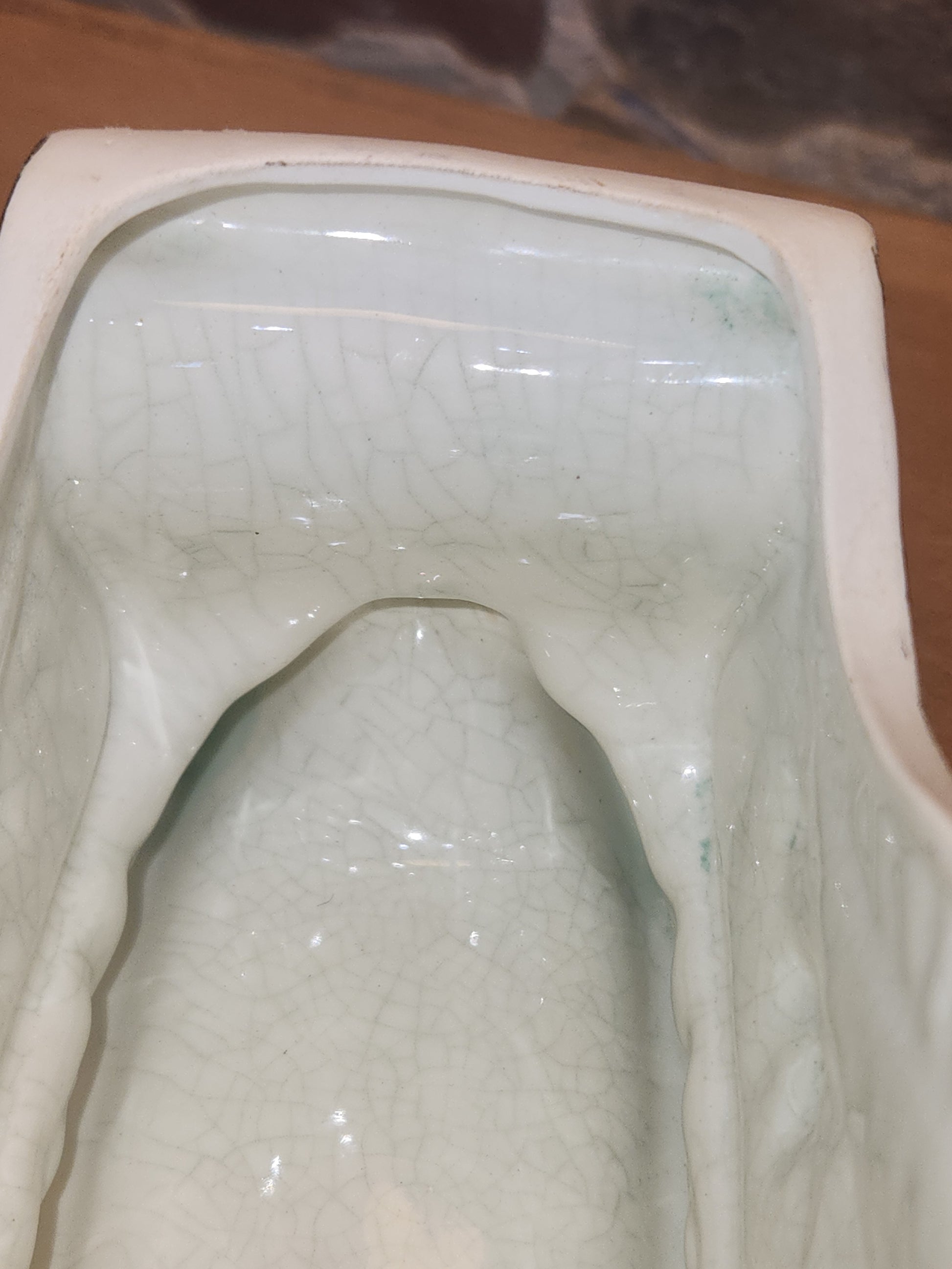 Vintage Napcoware Christmas Sleigh Dish Planter Floral Arrangement Container Stamped X 8661 AS IS vp01