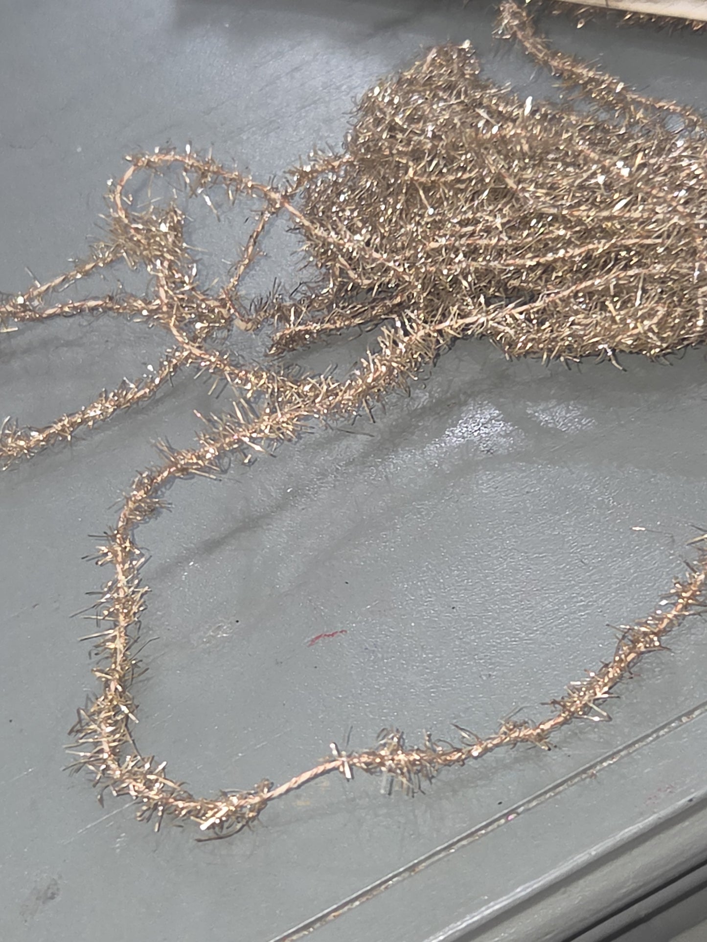 Antique Wire Tinsel Garland AS IS hg6