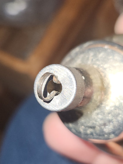 Vintage Premier Glass Christmas Ornament Lantern Silver Gold White vo8