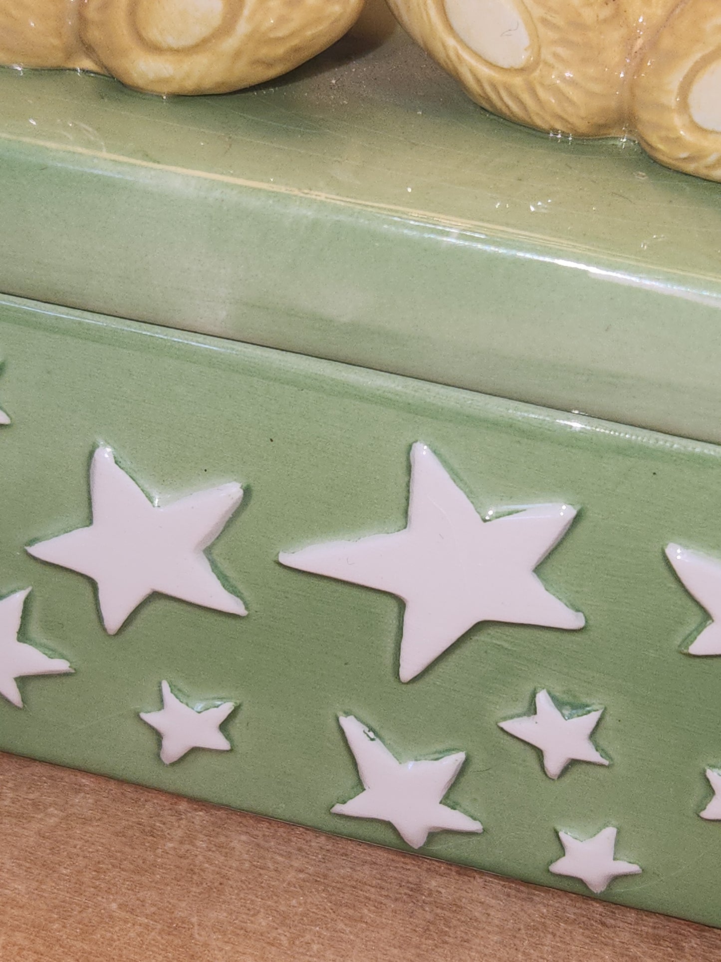 Houston Harvest Three Bears Ceramic Box Winter Stars tb76