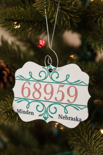 Minden Nebraska's ZIP Code Ornament no3