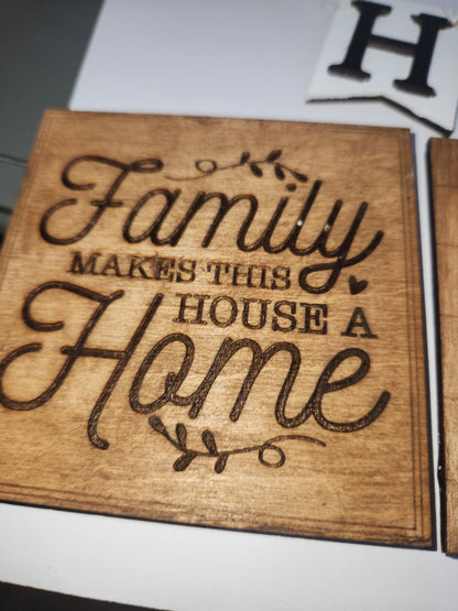 Tier Tray Decorations Handcrafted Home Barn Family Small Set tth2