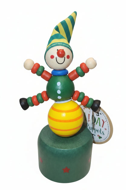 Elf Wooden Push Puppet pp2