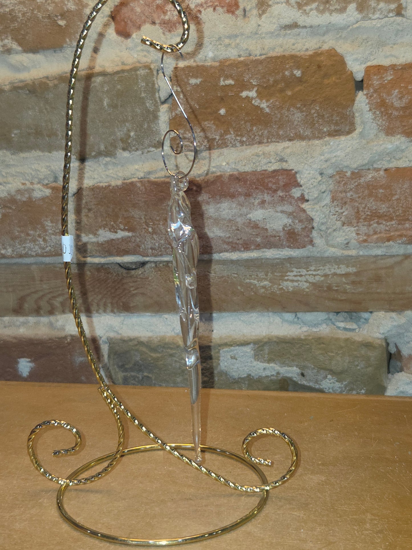 Glass icicles made by Burglund Studios in North Platte, Nebraska