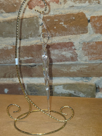 Glass icicles made by Burglund Studios in North Platte, Nebraska