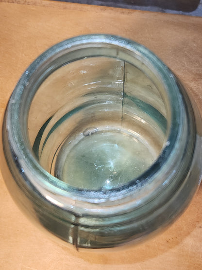 Antique 1/2 Gallon Jar Ball Mason Cornflower Blue 1900-1910 AS IS Chip jar76