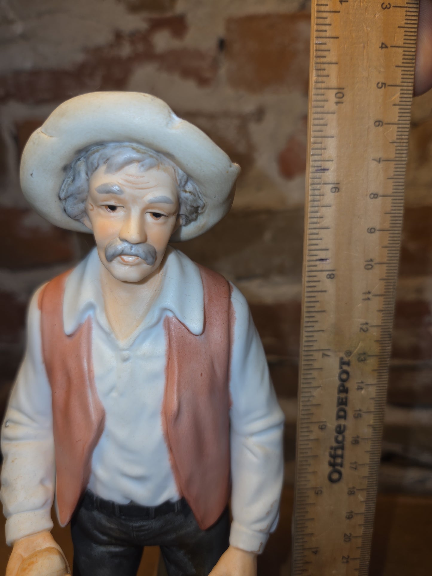 Vintage Homco Home Interior Design Denim Day Farmer 8807 Potato fii1