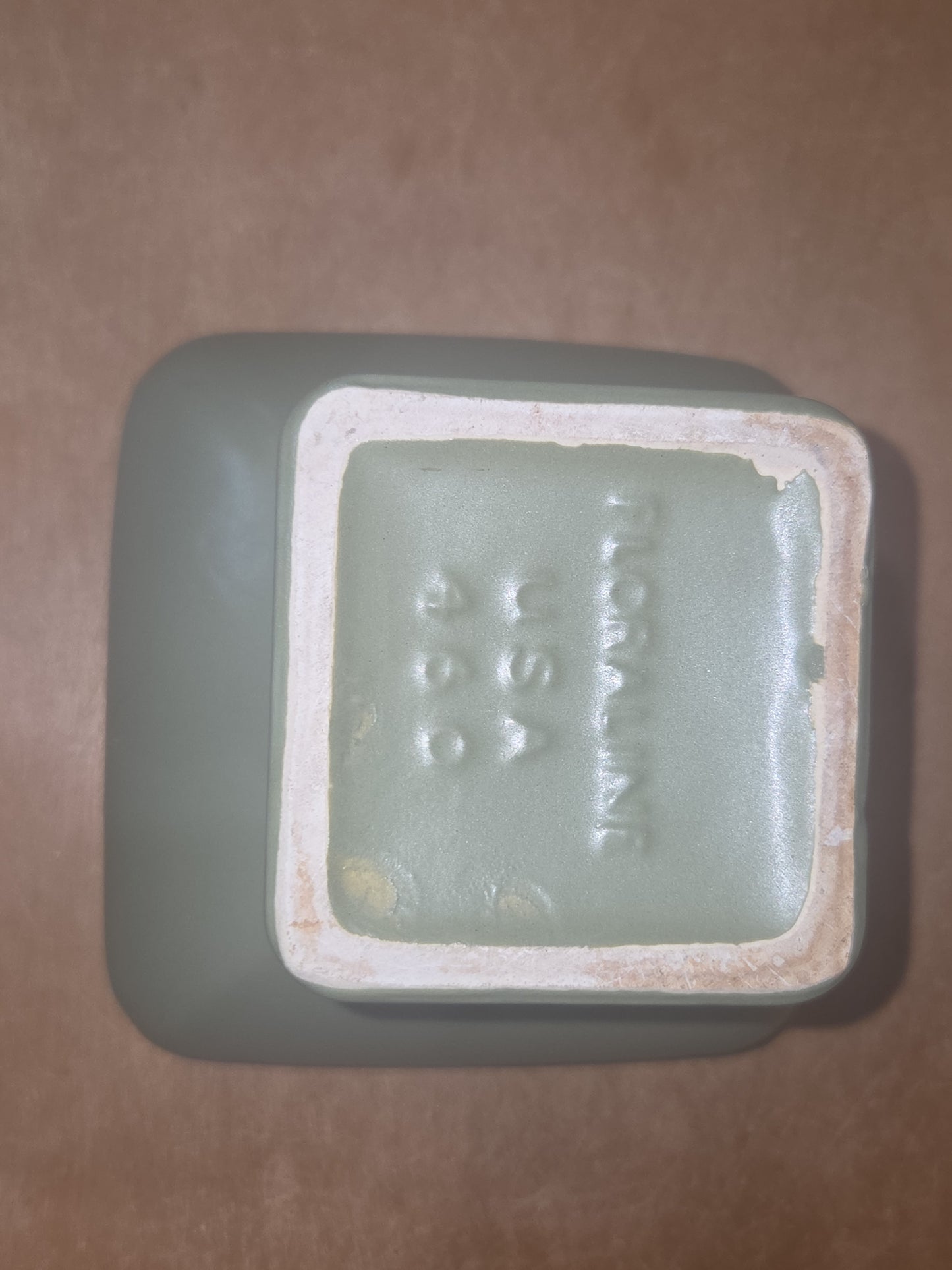 Vintage Planter McCoy Floraline USA 460 Pedestal Olive Green AS IS Read Description pl90