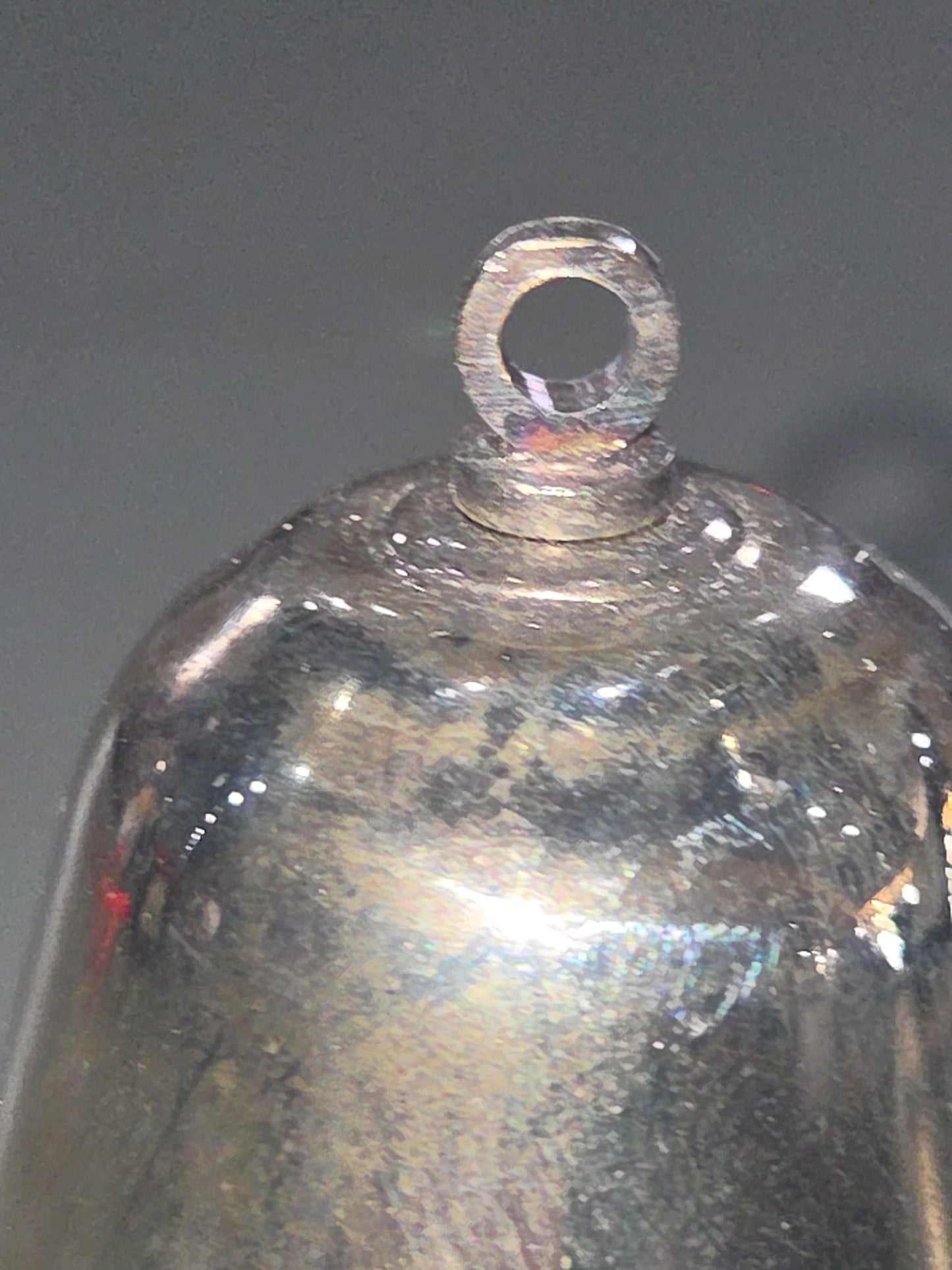 Vintaged Silver Plated Pierced Bell Engraved on One Side With Name 1995