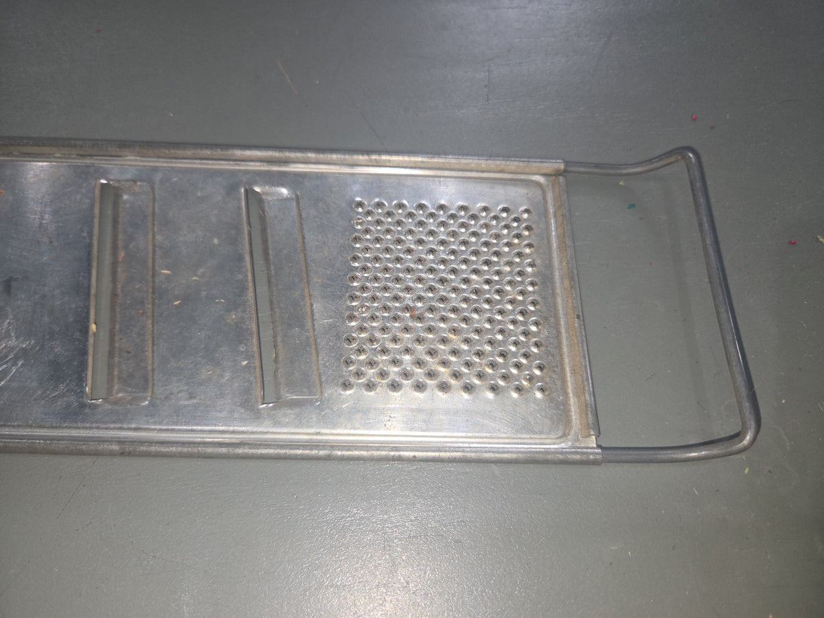 Vintage Grater BROMCO All in One Grater Slicer 14 1/2" Unique Handle Grater Only kit771