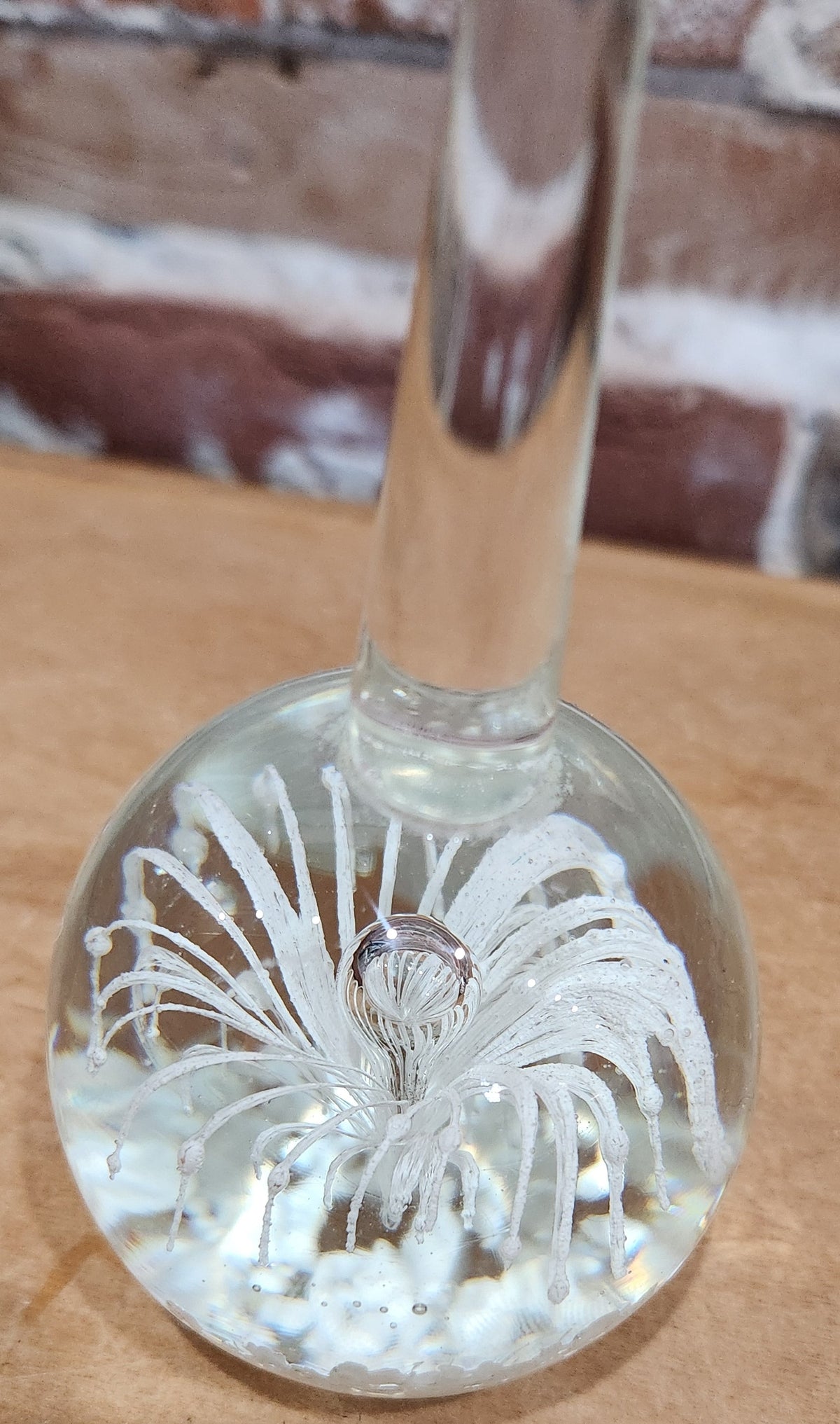 Vintage Paperweight Ring Holder Glass pw1