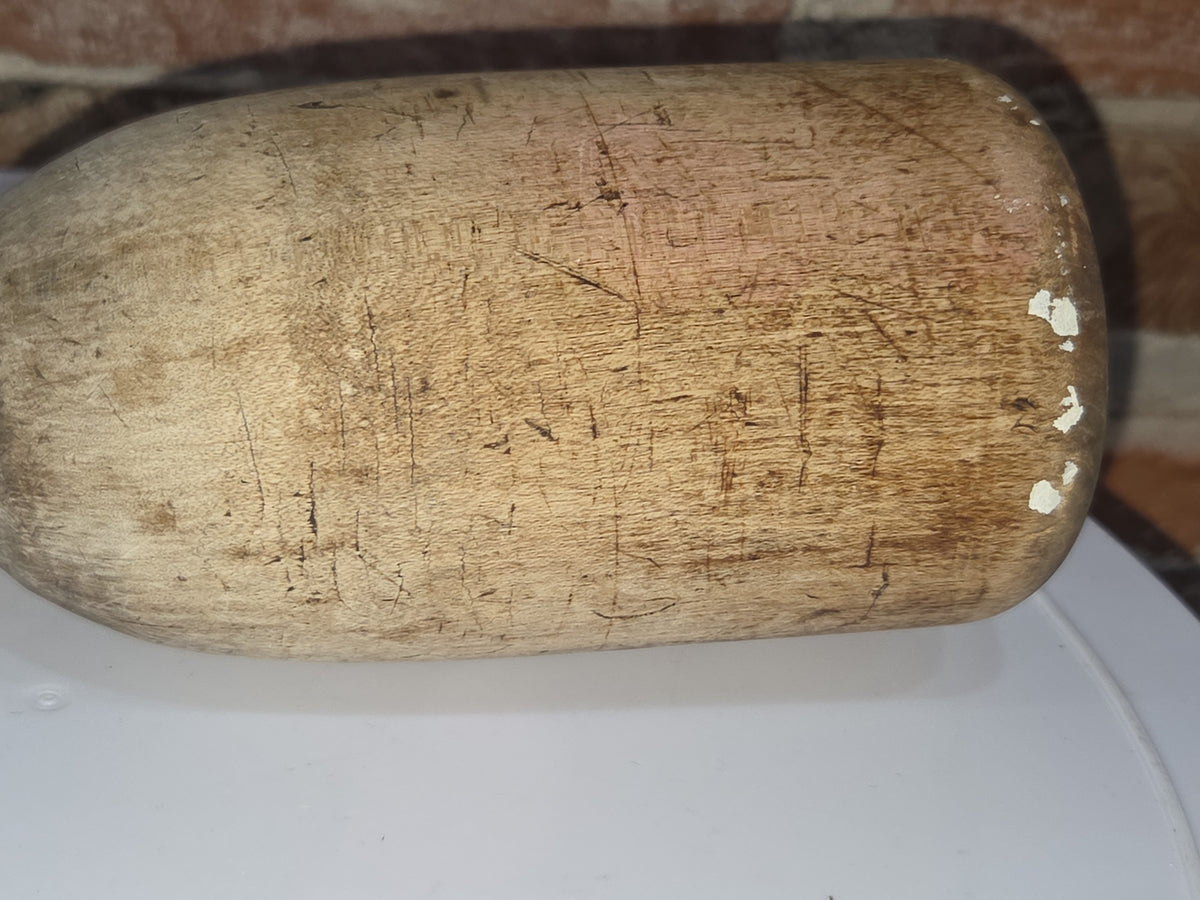 Antique Vintage Primitive Wooden Masher Pestle Pounder 11 1/4" kit09