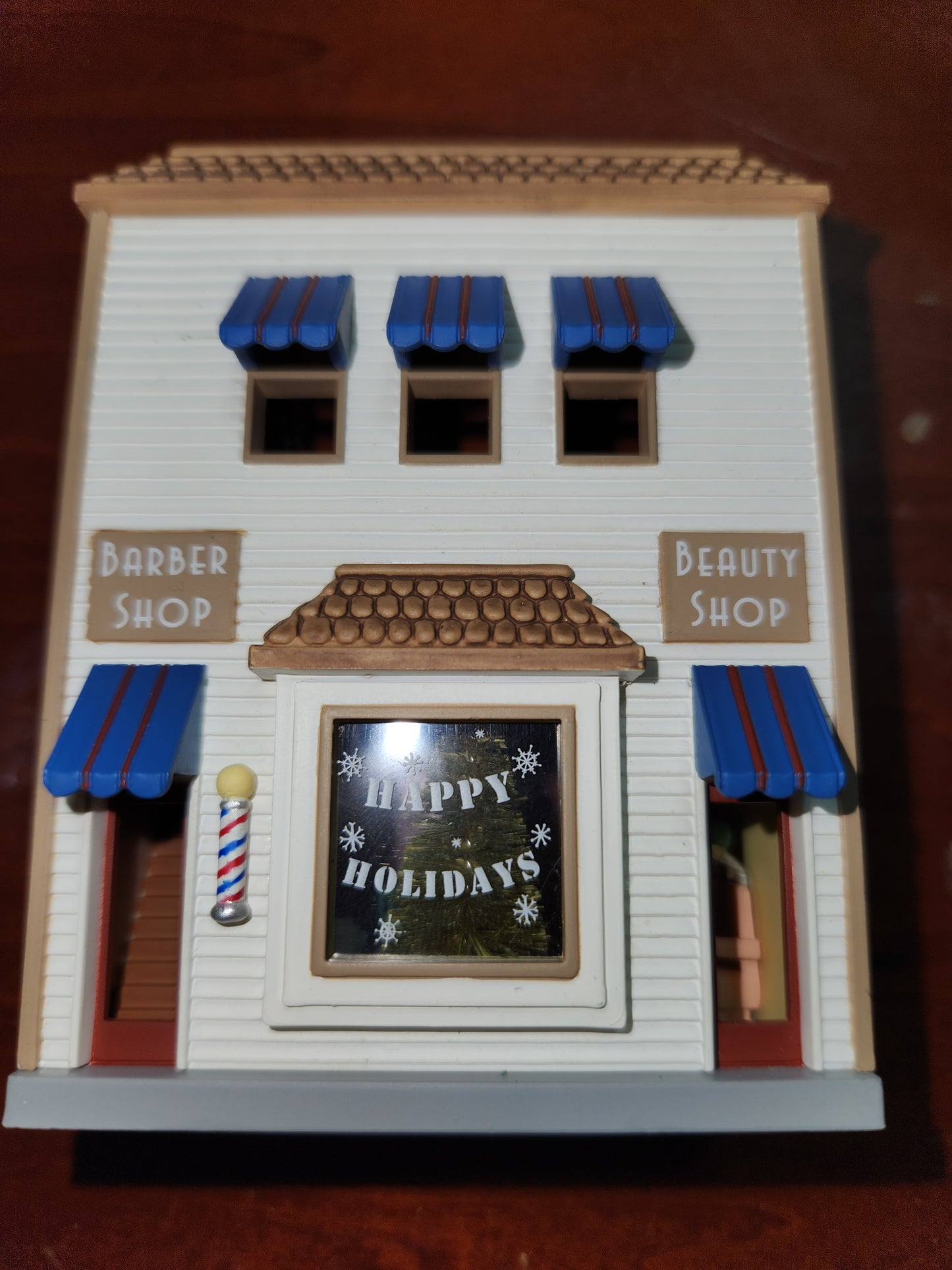 HH2004 barber and beauty shop Ornament Hallmark Nostalgic Houses NO BOX