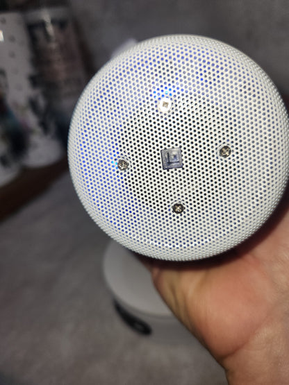30 oz holographic rechargeable speaker on a tumbler sth1