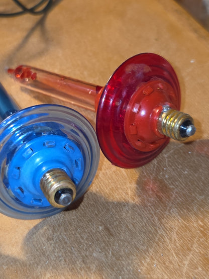 Vintage C6 Bubble Light Bulbs Paramount Oil Saucer Bulb Set of 5