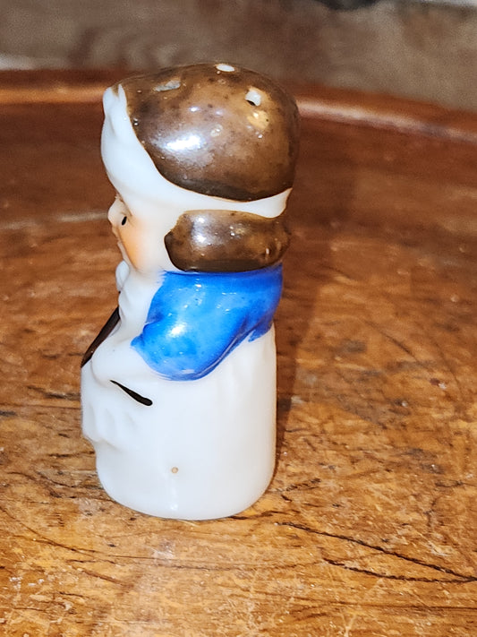 Vintage 1950s Ceramic Baker of Chef's Wife Salt OR Pepper Shaker. ONLY THE WIFE JUST ONE