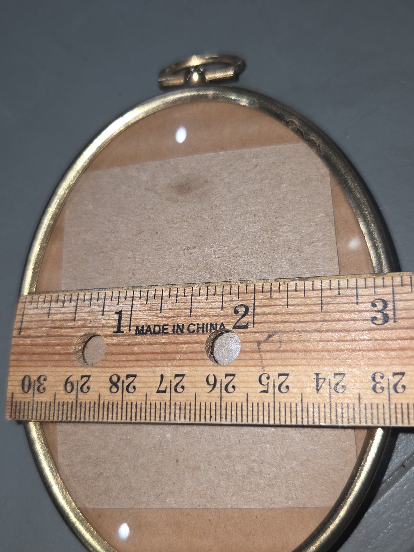 Vintage Footed Oval Photo Frame 4x3" see description vf4