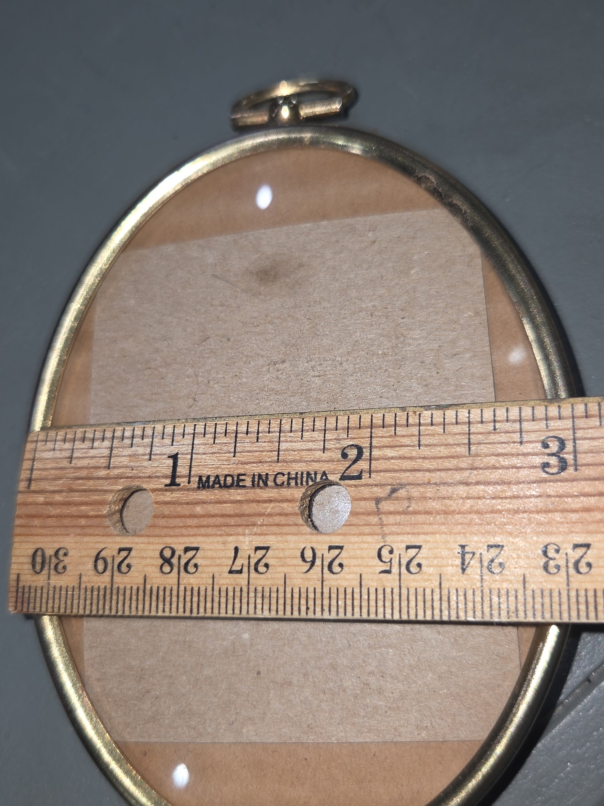 Vintage Footed Oval Photo Frame 4x3" see description vf4