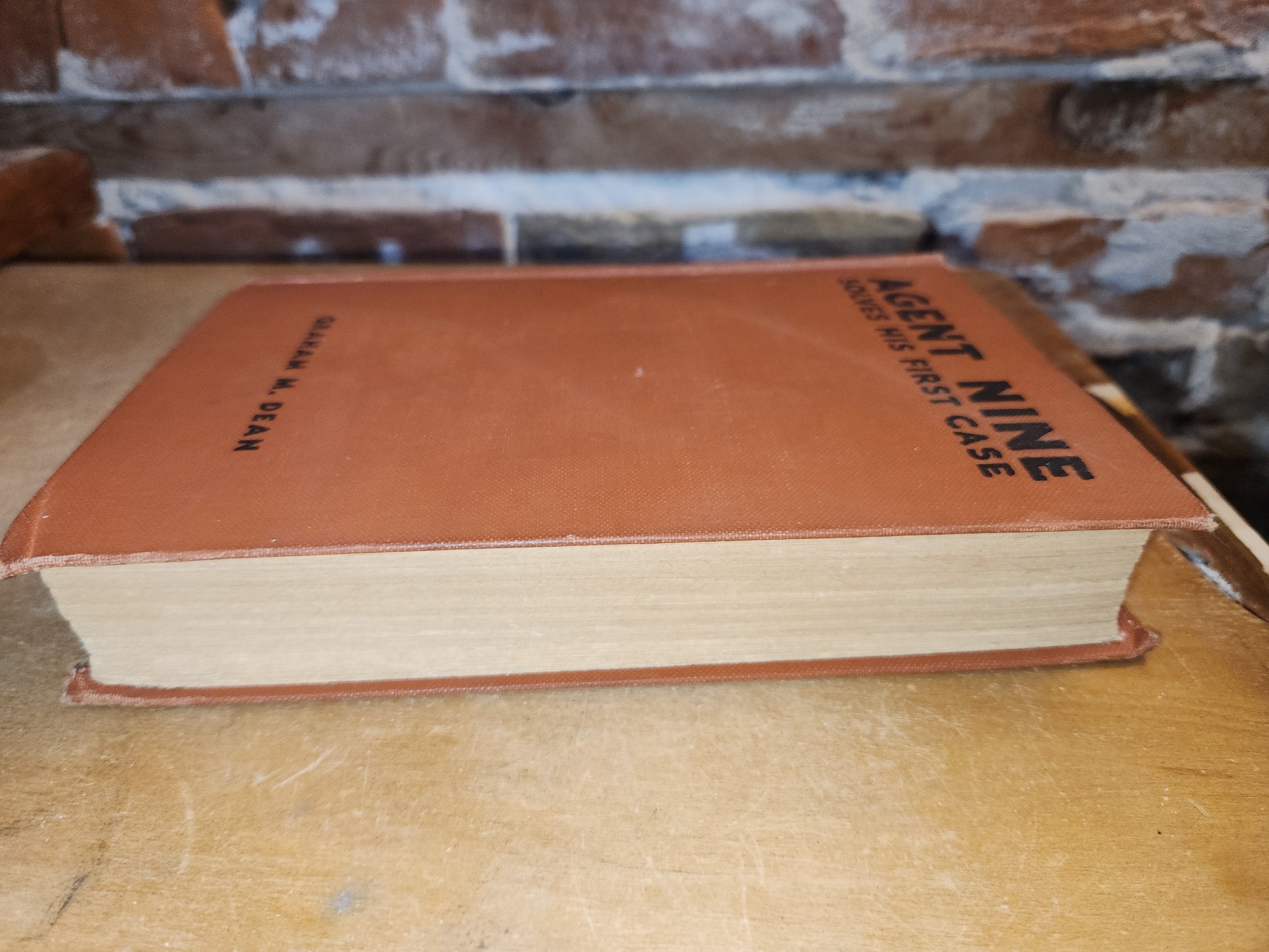 Vintage Hardback Agent Nine Solves His First Case Graham M. Dean 1935 Goldsmith Publishing Company No Dust Cover