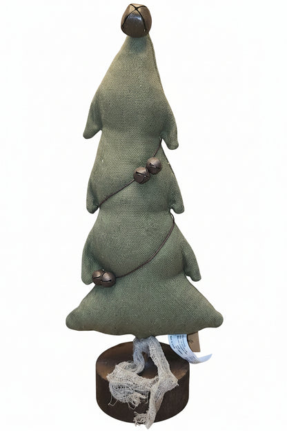 Fabric Christmas Tree with Bells Rustic rt8
