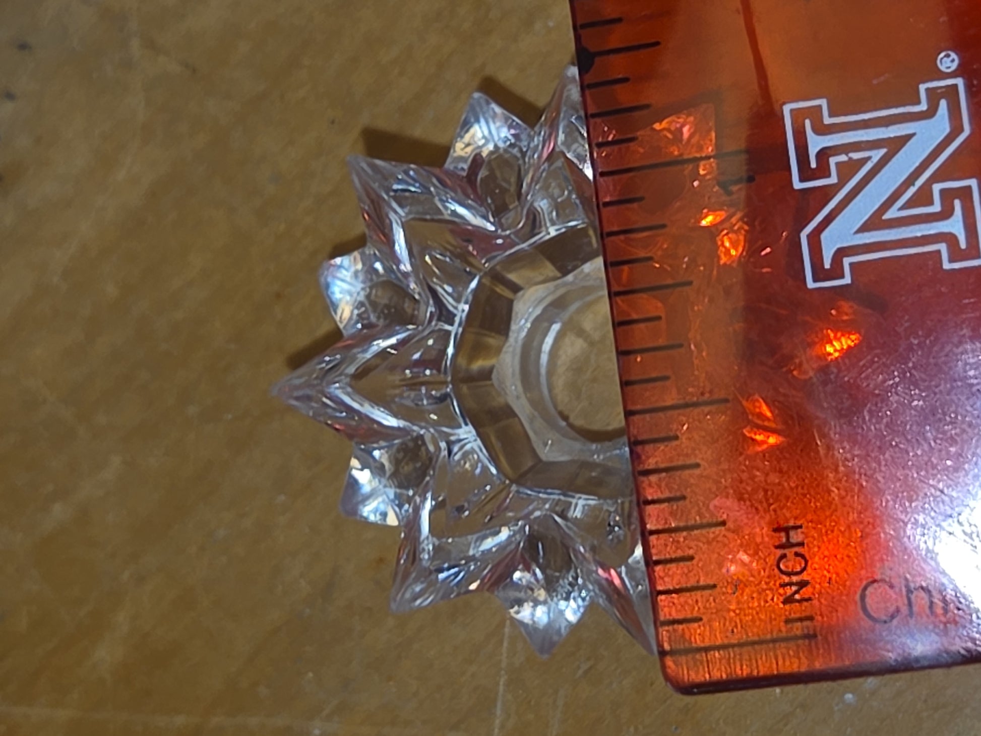 Vintage Clear Plastic 14 Point Star Shaped Christmas Tree Topper Light Bulb Decoration 9 pieces