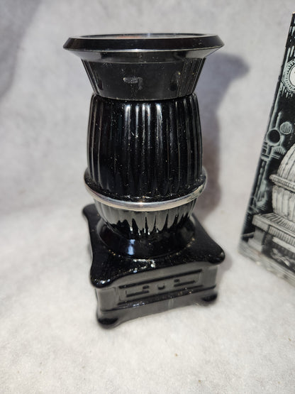 Vintage Avon Pot-Belly Stove Bravo After Shave EMPTY Original Box av655