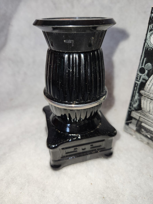 Vintage Avon Pot-Belly Stove Bravo After Shave EMPTY Original Box CLEARANCE av655