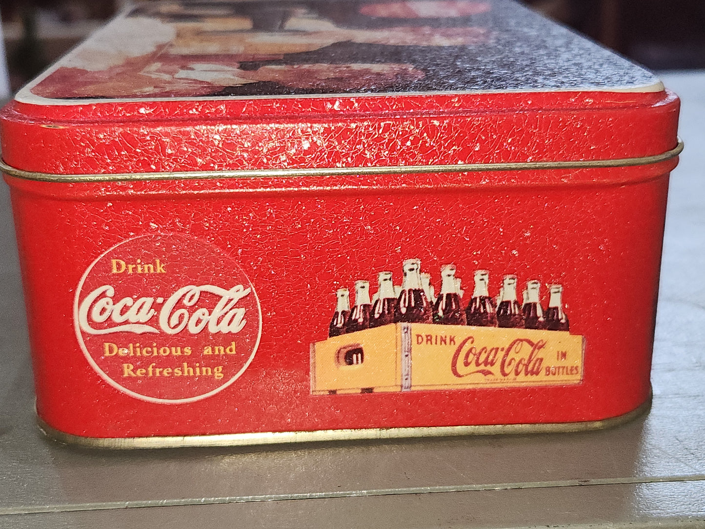 Vintage Coca-Cola Tin It's Pause Tim Mother Seamstress 1993 Coke cct51
