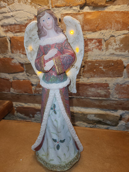 Symphony of Lights Angel Figurine Lights Up And Plays Silent Night an8